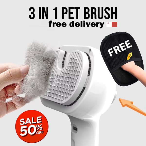 3 in 1 Pet Grooming Brush